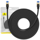 Baseus Braided network cable cat.7 Ethernet RJ45, 10Gbps, 10m (black)