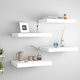 vidaXL Stenske police 4 kosi bele 40x23x3,8 cm MDF