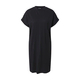 Womens T-shirt made of organic cotton, cut on the sleeve, black