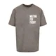 Mister Tee Majica Waiting For Friday siv denim/bela