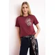 Trendyol Milla Ženska majica TWOSS25TS00028, Bordo
