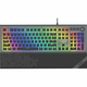iBOX Tipkovnica iBox Aurora K-5 USB QWERTY srebrna, z nastavljivo osvetlitvijo, 108 tipkami, primerna za domačo uporabo