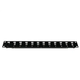 MIRSAN Patch panel 19/1U sa 12 slotova ,bez modula RAL9005 MR.19P12P1U.01