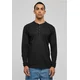 Henley L/S Basic T-Shirt Black