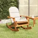 Vidaxl vidaXL Adirondack gugalni stol z blazinami, masiven akacijev les