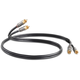 Audio kabel QED - Performance Audio, 2x RCA/2x RCA M/M, 1 m, crni
