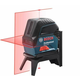 BOSCH Kombinovani laser 15m sa dve linije i dve tačke GCL 2-15/ magnetni nosač sa štipaljkom/ kofer
