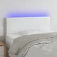 Vidaxl vidaXL Vzglavje postelje z LED diodo belo 100x5x78/88 cm umetno usnje