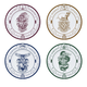 Harry Potter - Hogwarts Houses Set Of 4 Plates