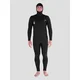 Volcom 4/3mm Hooded Chestzip Full Wetsuit black