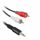 SBS Ekon audio kabel, 3,5 mm, 2 RCA, crni (ECAJACK2RCA18MMK)