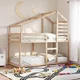vidaXL vidaXL Pograd s streho 90x200 cm trdna borovina, (21243036)