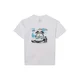 Nike Sportswear Majica svetlo modra / svetlo siva / črna / off-bela
