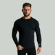 STRIX Muška majica dugih rukava MERINO I Black
