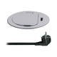 Solight PP122C-PD20 - Stolna kolona sa utičnicom za radnu ploču 1x230V + USB-C PD, srebrna