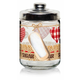 STEKLENI KOZAREC S POKROVOM ZA SLADKOR 800ML, VALENTINA DEC.SRD