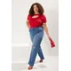 Trendyol Curve Red Camisole Knitted Plus Size Blouse