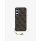 Guess 4G Charm Zadní Kryt pro Samsung Galaxy S24 FE Brown Ovitek za telefon Vijolična