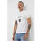 Pamučna majica Karl Lagerfeld boja: bijela, s tiskom