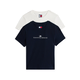 Tommy Jeans Majica temno modra/bela