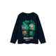 NAME IT Majica NKMAc Minecraft mornarska/travnato zelena/bela