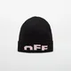 Kapa OFF-WHITE KIDS Type Logo Beanie Black/ Soft Pink II
