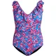 Swim by Zizzi Enodelne kopalke Kitrin azur/roza/rdeča/bela