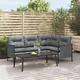 Vidaxl vidaXL Vrtna klubska mizica antracit 110x55x35 cm jeklo