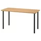 ANFALLARE / ADILS Radni sto, bambus/crna, 140x65 cm