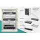 10 inch network bundle, including 9U cabinet, grey shelf, PDU, 8-port switch, CAT 6 patch panel