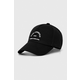 Bombažna bejzbolska kapa Karl Lagerfeld črna barva, 245W3407