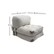 Atelier del Sofa Fotelja Fold Teddy 80x70x60?cm Siva