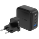 ENERGEA US+EU Travelite GAN100 USB-A, 3xUSB-C, PD, PPS, QC 3.0, 100W black wall charger