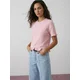Sinsay - Bluza u stilu džempera sa dodatkom vune i karnerom - pastelno roze