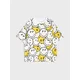 Sinsay - Pamučna oversize majica s printom SmileyWorld® - belo