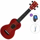 Mahalo MS1TRD Basic SET Transparent Red Soprano ukulele