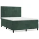vidaXL vidaXL Box spring postelja z vzmetnico temno zelen 140x190 cm žamet, (20898474)