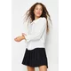 Trendyol White Baby Collar Frilly Woven Shirt