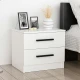 Hanah Home Noćni ormarić Kale 50x40x47cm Beli