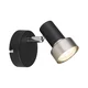 Globo 57917-1N - Zidno spot svetlo MASON 1xGU10/25W/230V crna/srebrna