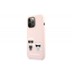 Karl Lagerfeld Full Bodies maskica za iPhone 13 / 13 Pro, silikonska zaštita, roza (KLHCP13LSSKCI)