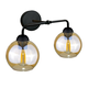 Zidno svetilo MELLE BLACK 2xE27/60W/230V