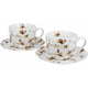 Duo Set 2 skodelic + krožnika Safa, 250 ml porcelan, darilna embalaža, 4135