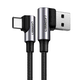 Kutni kabel USB na USB-C UGREEN US176 3A 0,5m (crni)