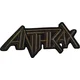 Anthrax Brown Logo Našitek za šivanje
