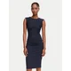 Rinascimento Cocktail obleka CFC0130273003 Mornarsko modra Slim Fit