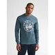 Petrol Industries Majica golobje modra/bela