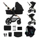 Mestni otroški voziček Kinderkraft Moov 2 XL Pure Black