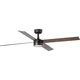 FARO 34356WT-1TW-LED prigušiva vent. RUDDER L 18W/230V smeđa/crna prečnik 132 cm WT + daljinski upravljač
