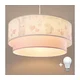 Brilagi - LED dečiji luster na sajli BOBO, 1xE27/10W/230V, prečnik 40 cm, krem / ružičasta / kraljevsko-plava